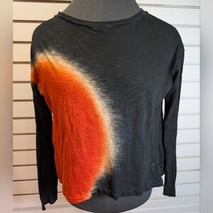 Gilda Midani Long Sleeve Box T-Shirt Flowy Oversized Boho Lightweight Size Xs